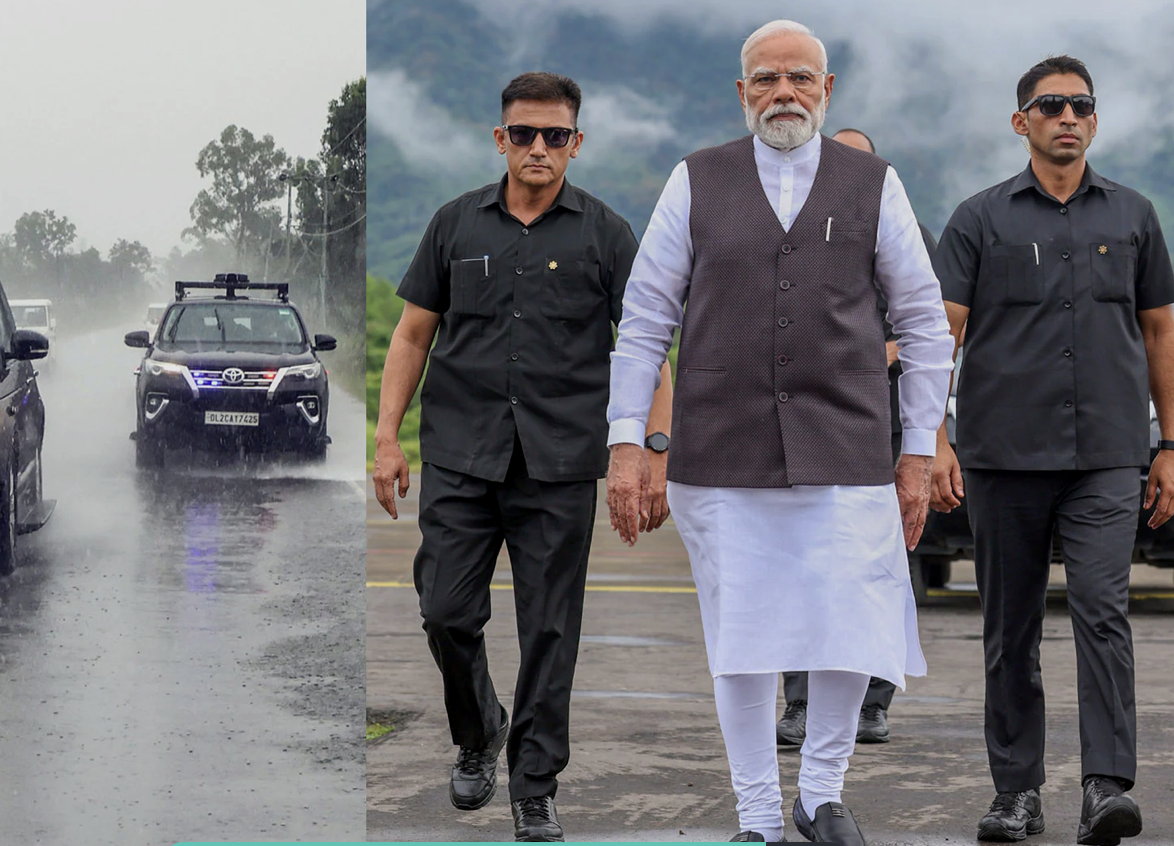 PM Modi Manipur Visit Road Travel