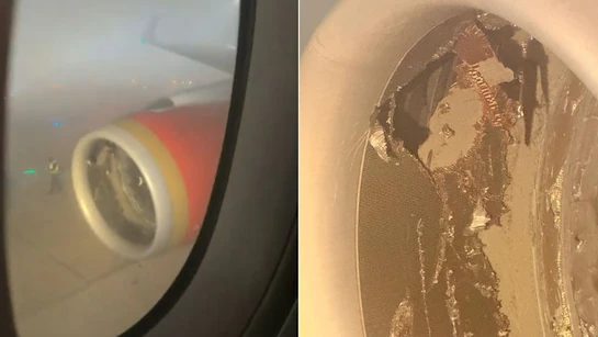 Air India Engine Damage